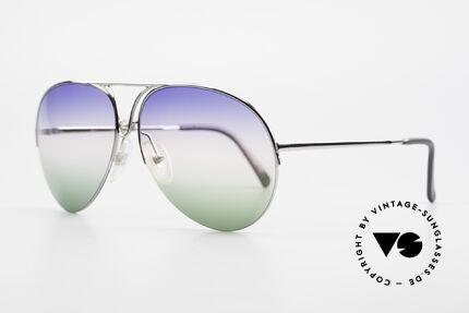 Porsche 5627 Nylor Aviator Sonnenbrille, klassische Pilotenform aus den guten alten Zeiten, Passend für Herren
