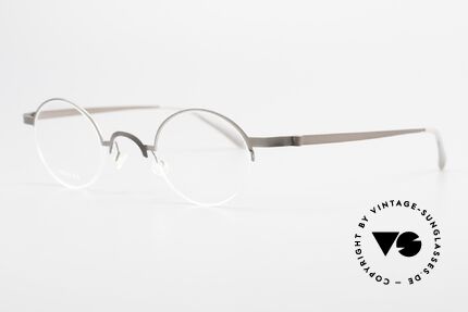 Lindberg 7005 Strip Titan Runde Titanium Brille Unisex, so zeitlos, stilvoll und innovativ = Prädikat "VINTAGE", Passend für Herren und Damen
