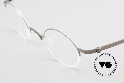 Lindberg 7005 Strip Titan Runde Titanium Brille Unisex, extrem stabile Brille, flexibel & elastisch, und nur 3,4g, Passend für Herren und Damen
