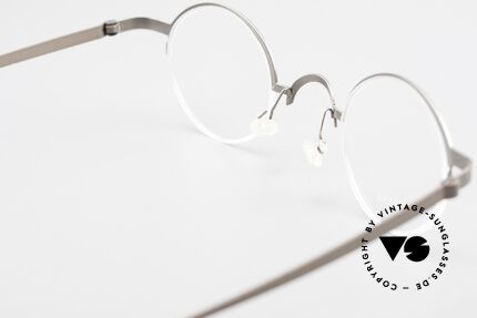 Lindberg 7005 Strip Titan Runde Titanium Brille Unisex, minimalistisch = ohne Schrauben, Nieten oder Lötungen!, Passend für Herren und Damen