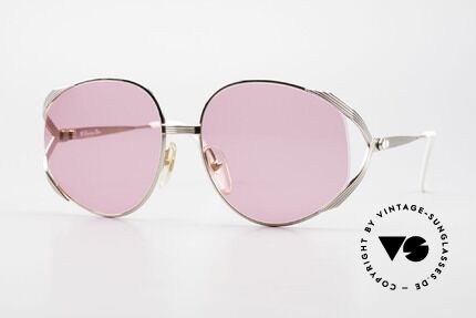 Christian Dior 2387 Rosarote Damen Sonnenbrille, auffällige Dior Designer-Sonnenbrille von 1989, Passend für Damen