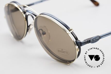 Bugatti 03328 Clip On Herrensonnenbrille, ungetragen (wie alle unsere vintage Bugatti Modelle), Passend für Herren