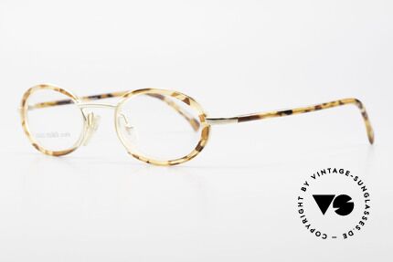 Alain Mikli 2690 / 03157 Ovale Vintage Designer Brille, zum Teil kleine Windsor-Ringe um die Gläser herum, Passend für Herren und Damen