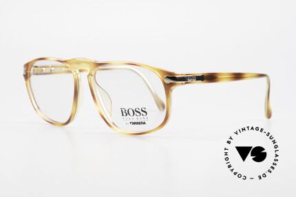 BOSS 5102 Eckige Vintage Optyl Brille, Rahmen aus enorm hochwertigem Optyl-Kunststoff, Passend für Herren