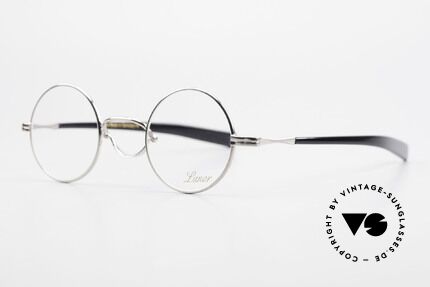 Lunor Swing A 31 Round Vintage Brille Mit Schwenksteg, Brillendesign in Anlehnung an frühere Jahrhunderte, Passend für Herren und Damen