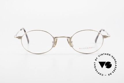 Freudenhaus Zaki Ovale Titan Vintage Brille, exzellente Titanium-Fassung & entsprechend leicht, Passend für Herren und Damen