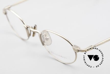 Freudenhaus Zaki Ovale Titan Vintage Brille, ungetragen (wie alle unsere vintage Designerbrillen), Passend für Herren und Damen