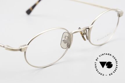 Freudenhaus Zaki Ovale Titan Vintage Brille, KEINE Retromode, ein kostbares 90er Jahre Original!, Passend für Herren und Damen