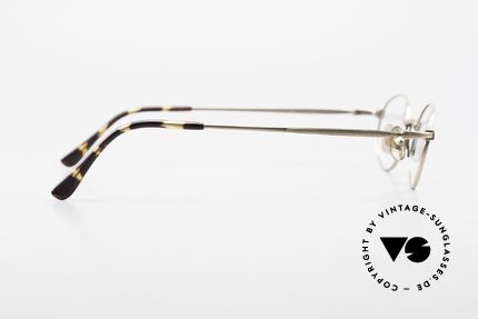 Freudenhaus Zaki Ovale Titan Vintage Brille, Größe: medium, Passend für Herren und Damen