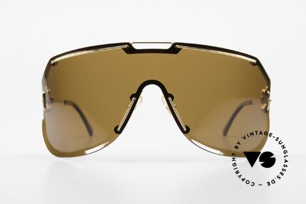 Boeing 5703 80er Luxus Sport Sonnenbrille, Panorama-Blick-Design mit polarisierender Scheibe, Passend für Herren