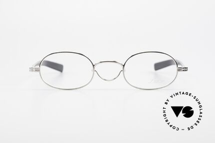 Lunor Swing A 36 Oval Vintage Brille Mit Schwenksteg, Brillendesign in Anlehnung an frühere Jahrhunderte, Passend für Herren und Damen