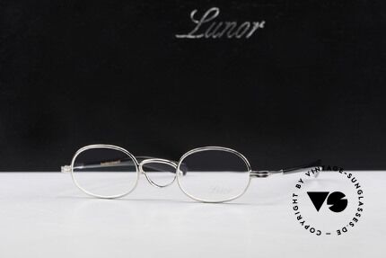 Lunor Swing A 36 Oval Vintage Brille Mit Schwenksteg, Größe: extra small, Passend für Herren und Damen