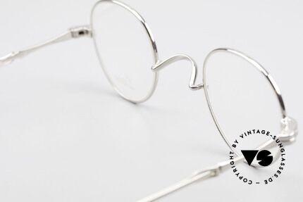 Lunor I 15 Telescopic Elton John Brille König der Löwen, diese platin-plattierte Brille ist beliebig verglasbar, Passend für Herren und Damen