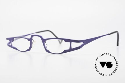 Theo Belgium Eye-Witness KO Pure Titanium Lesebrille, damals gemacht für die 'Avantgarde' und Individualisten, Passend für Damen