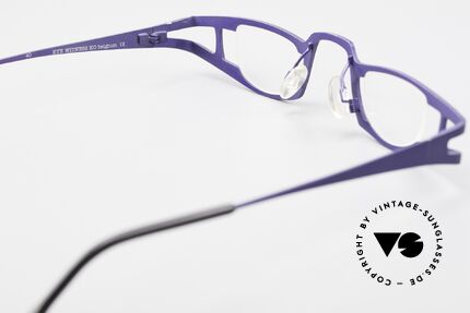 Theo Belgium Eye-Witness KO Pure Titanium Lesebrille, sozusagen: vintage Brillenfassung mit Symbol-Charakter, Passend für Damen