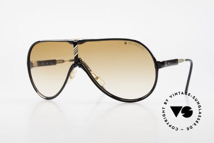 Maserati 6119 3 Linsen Sportsonnenbrille, vintage Luxus-Sonnenbrille der Edelmarke Maserati, Passend für Herren