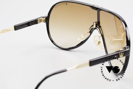 Maserati 6119 3 Linsen Sportsonnenbrille, KEINE Retrobrille, sondern ein altes 80er Jahre Unikat, Passend für Herren