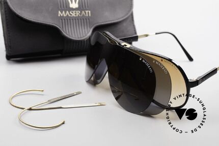 Maserati 6119 3 Linsen Sportsonnenbrille, Größe: medium, Passend für Herren