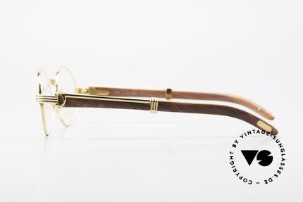 Cartier Giverny Ovale Holzbrille Vergoldet, ungetragenes Einzelstück mit original Verpackung, Passend für Herren und Damen