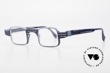 Theo Belgium Aphrodite Vintage Kombi Designerbrille, dafür mit großartigem Rahmenmuster; ein Hingucker!, Passend für Damen
