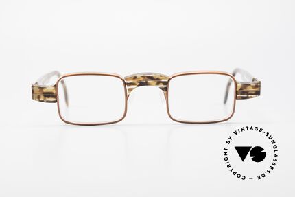 Theo Belgium Aphrodite Vintage Damen Designerbrille, sehr dezente Kombination aus Kunststoff und Metall, Passend für Damen