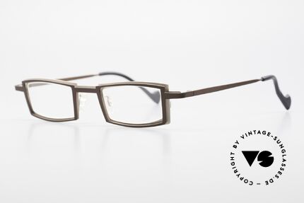 Theo Belgium Kwartet Designer Brille Vintage 90er, damals gemacht für die 'Avantgarde' und Individualisten, Passend für Herren und Damen