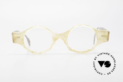 Theo Belgium Eye-Witness BK38 Avantgarde Designerbrille, 1989 gegründet als GEGENPOL zum üblich 'Mainstream', Passend für Herren und Damen