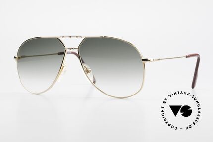 Alpina M1F750 Seltene Vintage Sonnenbrille, klassische vintage ALPINA Pilotenbrillen-Form, Passend für Herren