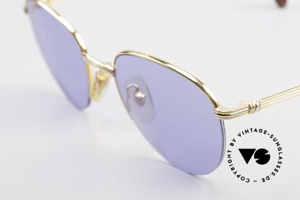 Cartier Colisee Runde Luxus Sonnenbrille 90er, flexibler Halbrahmen (Top-Qualität), Luxusbrille!, Passend für Herren und Damen