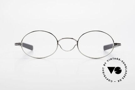 Lunor Swing A 33 Oval Vintage Brille Mit Schwenksteg, Brillendesign in Anlehnung an frühere Jahrhunderte, Passend für Herren und Damen