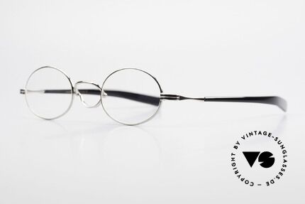 Lunor Swing A 33 Oval Vintage Brille Mit Schwenksteg, bekannt für den W-Steg und die schlichten Formen, Passend für Herren und Damen