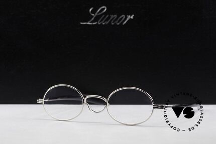 Lunor Swing A 33 Oval Vintage Brille Mit Schwenksteg, Größe: medium, Passend für Herren und Damen