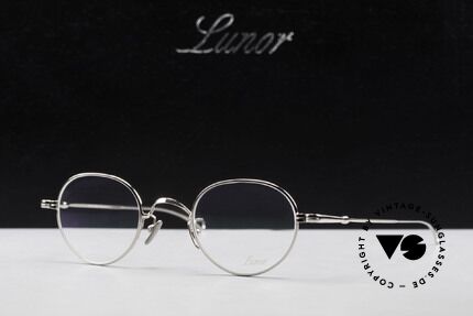 Lunor V 108 Pantobrille Platin Plattiert, Größe: medium, Passend für Herren