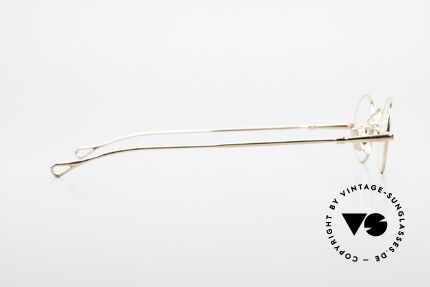 Lunor V 100 Ovale Brille 22kt Vergoldet, Größe: medium, Passend für Herren und Damen