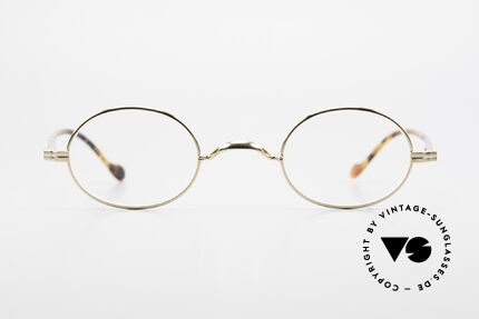 Lunor II A 10 Ovale Vintage Brille Vergoldet, deutsches Traditionsunternehmen; made in Germany, Passend für Herren und Damen