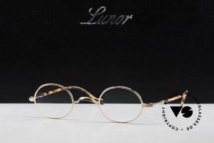 Lunor II A 10 Ovale Vintage Brille Vergoldet, Größe: small, Passend für Herren und Damen