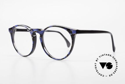 Alain Mikli 034 / 898 Vintage Designer Panto Brille, interessantes Farbmuster und 'Handmade-Qualität', Passend für Herren und Damen