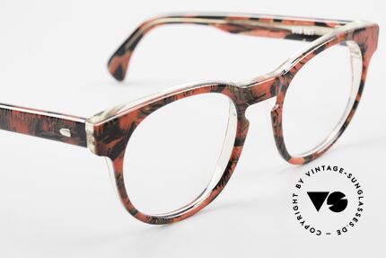 Alain Mikli 903 / 687 Gemusterte 80er Panto Brille, ungetragen (wie alle unsere 1980er vintage Brillen), Passend für Herren und Damen