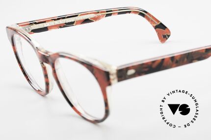 Alain Mikli 903 / 687 Gemusterte 80er Panto Brille, KEINE Retromode, sondern ein altes Mikli-Original, Passend für Herren und Damen