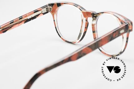 Alain Mikli 903 / 687 Gemusterte 80er Panto Brille, Größe: small, Passend für Herren und Damen