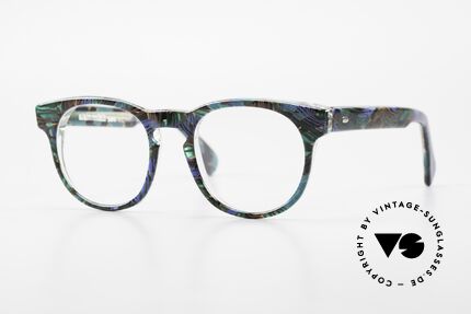 Alain Mikli 903 / 688 Panto Brille 80er Gemustert Details