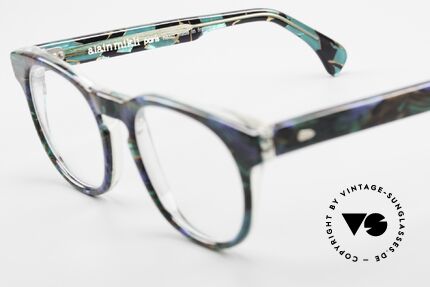 Alain Mikli 903 / 688 Panto Brille 80er Gemustert, Größe: small, Passend für Herren und Damen