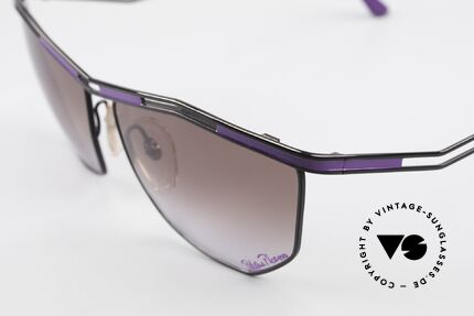 Paloma Picasso 1478 Rare 90er Damen Sonnenbrille, zudem ist das Brillen-Etui als Geldbörse nutzbar!, Passend für Damen
