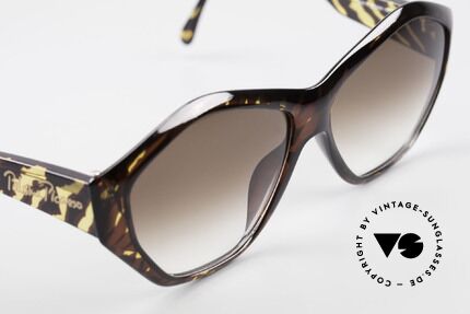 Paloma Picasso 1463 90er Optyl Sonnenbrille Damen, das Etui kann auch als Geldbörse benutzt werden, Passend für Damen