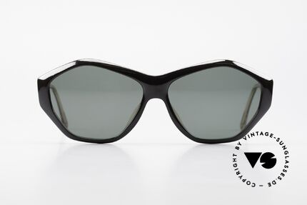 Paloma Picasso 1463 90er Damen Sonnenbrille Optyl, spektakuläre Form mit temperamentvollen Muster, Passend für Damen