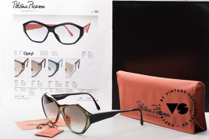 Paloma Picasso 1463 90er Optyl Damen Sonnenbrille, Größe: medium, Passend für Damen