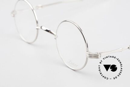 Lunor I 12 Telescopic Runde Schiebebügel Brille, bekannt für den W-Steg und die schlichten Formen, Passend für Herren und Damen