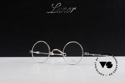 Lunor I 12 Telescopic Runde Schiebebügel Brille, Größe: extra small, Passend für Herren und Damen
