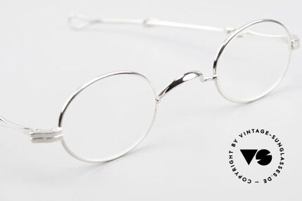 Lunor I 04 Telescopic Ovale XS Brille Platin Plated, platin-plattierte Fassung; für große Stärken geeignet, Passend für Herren und Damen