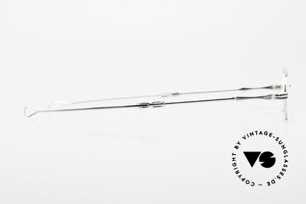 Lunor I 04 Telescopic Ovale XS Brille Platin Plated, Größe: extra small, Passend für Herren und Damen